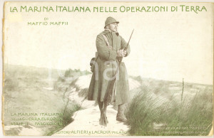 Libro, pubblicazione d epoca 1918 WW1 Maffio MAFFII La Marina italiana nelle operazioni di terra ILLUSTRATO 1