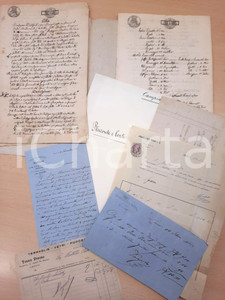 Documento originale, autentico 1862 CORTENOVA / CAMPIANO LC Consegna latifondo dei minorenni nobili DE VECCHI 1