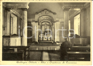Cartolina originale da collezione 1939 RHO MI Interno collegio PADRI OBLATI MISSIONARI Cartolina FG VG 1