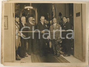 Fotografia d epoca originale 1930 ca Area di ROMA  Inaugurazione di edificio  AutoritÃ  Foto DANNEGGIATA 1