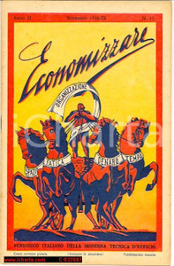Materiale pubblicitario d’epoca 1930 MILANO - SISTEMI FERRETTI UFFICIO - Economizzare *Libretto 1