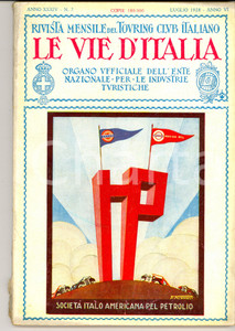 Giornale, rivista storica 1928 TOURING CLUB ITALIANO 1Â° Salone dell'Automobile di Milano *Anno XXXIV nÂ°7 1