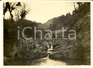 Fotografia d epoca originale 1925 ca BRALLO DI PREGOLA PV Cascatella del torrente MONTAGNOLA Foto artistica 1