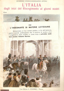 Libro, pubblicazione d epoca 1960 L Italia dagli inizi del Risorgimento  Quaderno storico geografico attivo 1