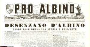 Giornale, rivista storica 1958 PRO ALBINO BG Desenzano al Serio RIVISTA 1