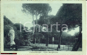 Cartolina originale da collezione 1915 Catanzaro Villa Margherita - Veduta d'epoca 1