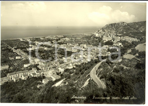 Cartolina originale da collezione 1955 AMANTEA (CS) Panorama visto dall'alto *Cartolina FG VG 1