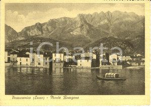 Cartolina originale da collezione 1941 PESCARENICO (LC) Monte RESEGONE visto dal lago *Cartolina FG VG 1