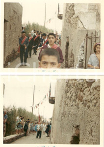 Fotografia d epoca originale 1967 LIPARI ME Isole EOLIE Processione religiosa Lotto 2 fotografie 1