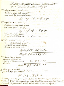 Documento originale, autentico 1863 LAZISE (BS) vendita e rendite fondo MONTIONI 1