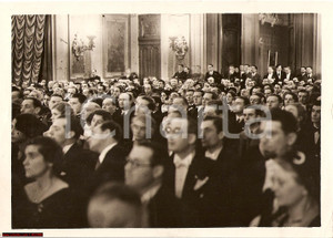 Fotografia d epoca originale 1936 MILANO Discorso di Kurt Alois von Schuschnigg a Palazzo Marino FOTO 1