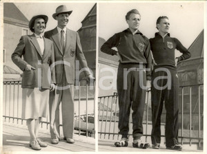 Fotografia d'epoca originale 1952 HELSINKI Moda olimpica Divisa tedesca per OLIMPIADI *Fotografia 1