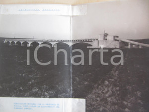 Fotografia d epoca originale 1940 ca FOGGIA Grande ACQUEDOTTO PUGLIESE Ponte torrente CERVARO 1