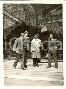 Fotografia d epoca originale 1939 MILANO Rino PARENTI Federale visita lavori Teatro dei Ventimila Fotografia 1
