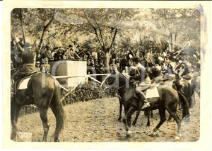 Fotografia d epoca originale 1940 ROMA Benito MUSSOLINI al saggio ippico della GIL Fotografia DANNEGGIATA 1