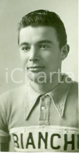 Fotografia d epoca originale 1941 CICLISMO Adolfo LEONI con la maglietta BIANCHI Fotografia 5 x 10 cm 1