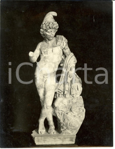 Fotografia d epoca originale 1930 ca SARSINA FC Statua di Attis ricomposta dal prof. Montaguti Fotografia 1