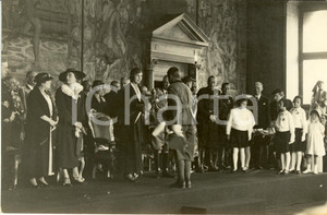Fotografia d epoca originale 1935 FIRENZE Principessa MARIA JOSE premia soldati guarnigione Fotografia 1