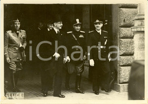 Fotografia d epoca originale 1939 ROMA Pal TELEKI e Istvan CSAKI Achille STARACE Sacrario Caduti Fascisti 1