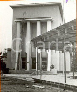 Fotografia d epoca originale 1939 MILANO Lavori di costruzione di un padiglione della Fiera campionaria Foto 1