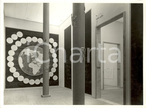 Fotografia d epoca originale 1936 VATICANO Esposizione Stampa Cattolica Sezione generale con agenzie stampa 1