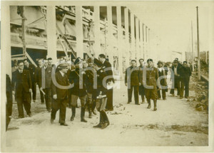 Fotografia d epoca originale 1938 ROMA Achille STARACE visita i lavori per la Mostra del Minerale Fotografia 1