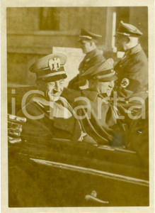 Fotografia d epoca originale 1938 BERLIN Ferruccio LANTINI e Robert LEY in automobile Fotografia 1