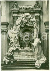 Fotografia d epoca originale 1930 ca ROMA Monumento di Enrico QUATTRINI al Cardinale RAMPOLLA Fotografia 1