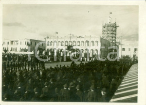 Fotografia d epoca originale 1929 BENGASI LIBIA Attilio TERUZZI parte dalla colonia acclamato dalla folla 1