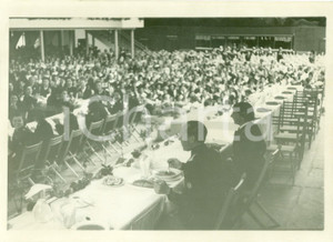 Fotografia d epoca originale 1939 ROMA Achille STARACE a colazione con 10.000 donne alla Mostra del Minerale 1