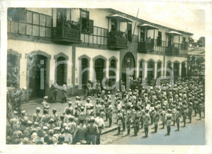 Fotografia d epoca originale 1936 ADDIS ABEBA ? ETIOPIA Saggio ginnico della gioventÃ¹ etiopica Foto 1