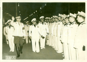 Fotografia d epoca originale 1939 ROMA Luigi RUSSO passa in rassegna squadre d assalto SA Fotografia 1
