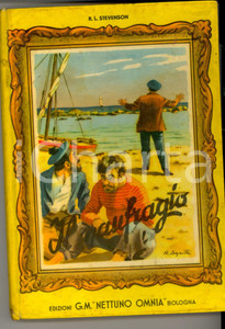 Libro, pubblicazione d epoca 1954 R. L. STEVENSON Il naufragio ed. NETTUNO OMNIA BOLOGNA pp. 170 1