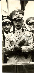 Fotografia d epoca originale 1935 ca MILANO Duca di BERGAMO in tribuna d onore Fotografia 5x12 cm 1