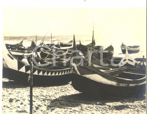 Fotografia d epoca originale 1967 NAZARE  P Spiaggia con barche ormeggiate Fotografia ARTISTICA 26x20 cm 1
