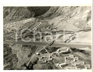 Fotografia d epoca originale 1950 ca FRANCE Veduta aerea di un area industriale Foto ARTISTICA 24x18 1