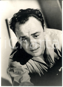 Fotografia d epoca originale 1960 ca CINEMA FRANCE Portrait d un acteur Photo scÃ¨ne 18x24 cm VINTAGE 1