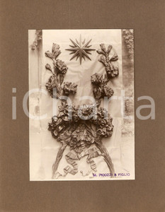 Fotografia d epoca originale 1940 ca MILANO ? Ditta PICOZZI e figlio Decorazione ferro battuto Fotografia 1