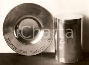 Fotografia d epoca originale 1936 MILANO Mostra del giocattolo  Arredi sacri per Eucarestia Fotografia 1