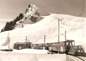 Fotografia d epoca originale 1975 ca SVIZZERA Treno della linea BEX  GRYON  VILLARS SUR OLLON Foto 17x12 1