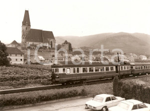 Fotografia d epoca originale 1975 ca ÖBB Österreichische Bundesbahnen  Treno in movimento Foto 24x17 1