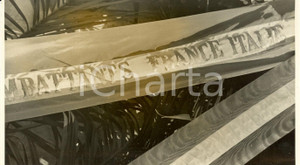 Fotografia d epoca originale 1936 ROMA Corona d alloro deposta da delegazione FRANCIA a tomba Milite Ignoto 1