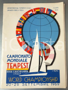 Libro, pubblicazione d epoca 1969 RIVA DEL GARDA  VELA  Campionato Mondiale TEMPEST Pubblicazione 1