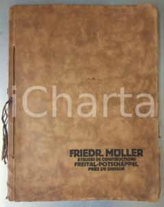Libro, pubblicazione d epoca 1930 ca DRESDA Friedr. MULLER Ateliers de construcions  Catalogue machines 1