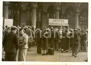 Fotografia d epoca originale 1937 PARIS F Gare de l Est  Affluence des dÃ©parts des jeunes conscrits Photo 1