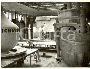 Fotografia d epoca originale 1938 MILANO Giornata della Neve  Coppa del DUCE Preparazione Carri Fotografia 1
