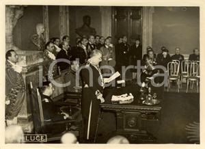 Fotografia d epoca originale 1938 ROMA Luigi FEDERZONI inaugura decimo anno REALE ACCADEMIA Foto 1 1