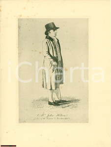 Stampa, bozzetto originale 1804? NEWMARKET John HILTON giudice alle corse STAMPA 1