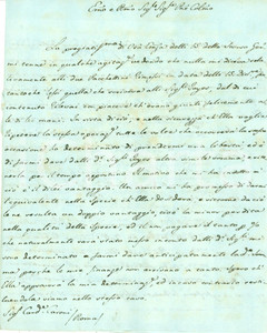 Autografo originale 1806 MADRID EreditÃ  Annibale CASONI Lettera AUTOGRAFA Giovanni Battista FINI 1