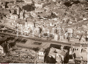 Fotografia d epoca originale 1935 Roma veduta generale Via Impero Foto urbanistica 1